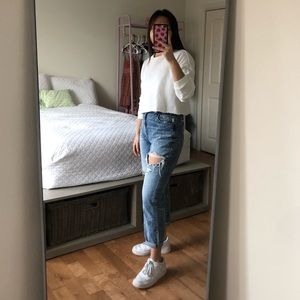 💙 SOLD 💙 F21 Cropped crew neck